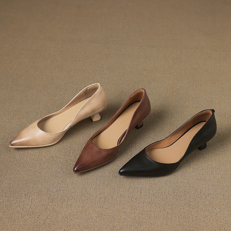 Calenne Leder-Pumps