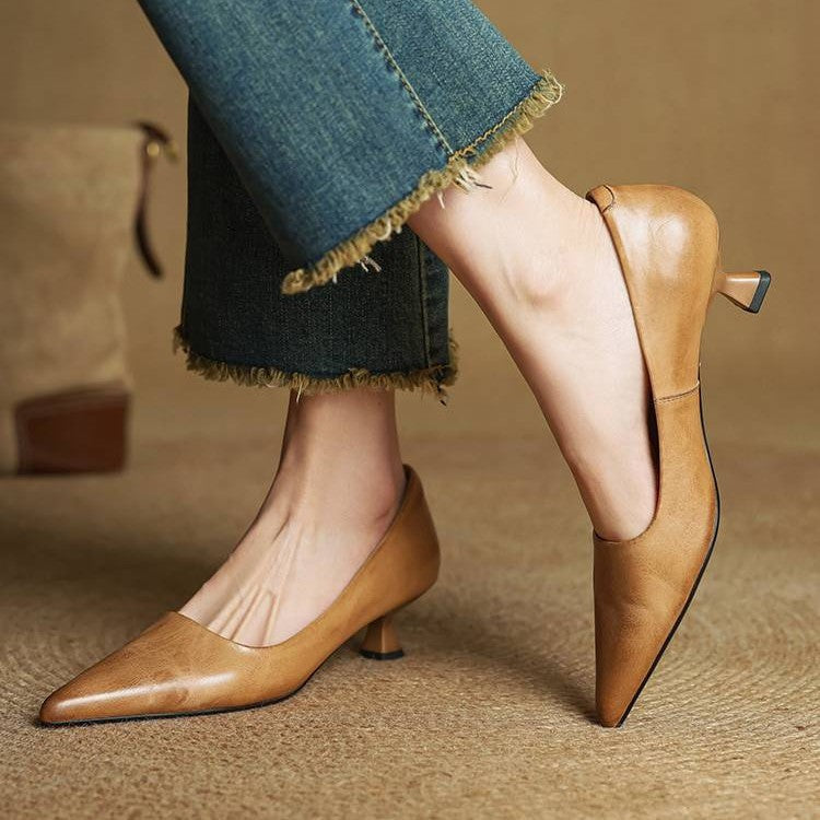 Leder-Pumps Serane