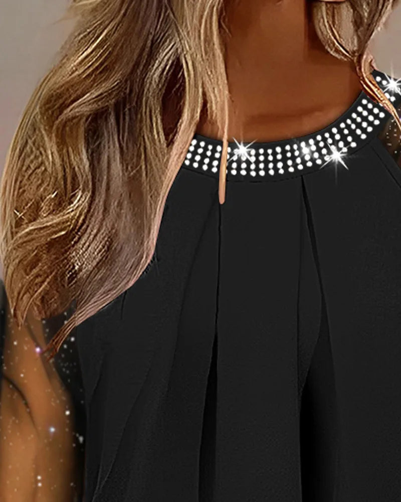 Nina | Elegantes Glitzeroberteil aus Strick