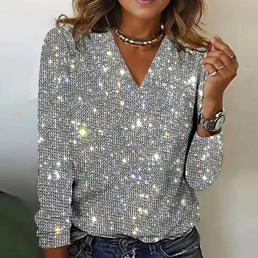Freya | Festliche Bluse mit langen Ärmeln