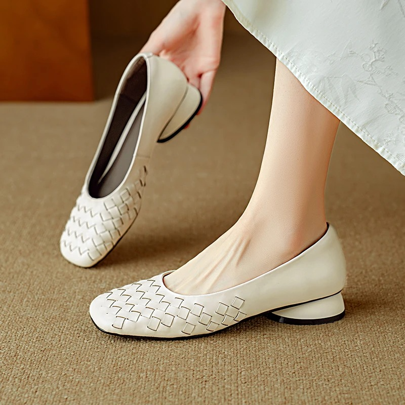 Ballerinas aus Leder Marcelle