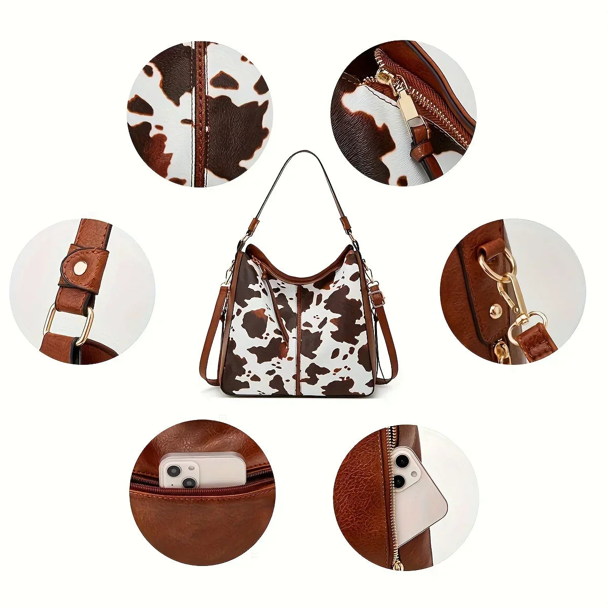 Wildleder-Tote-Bag