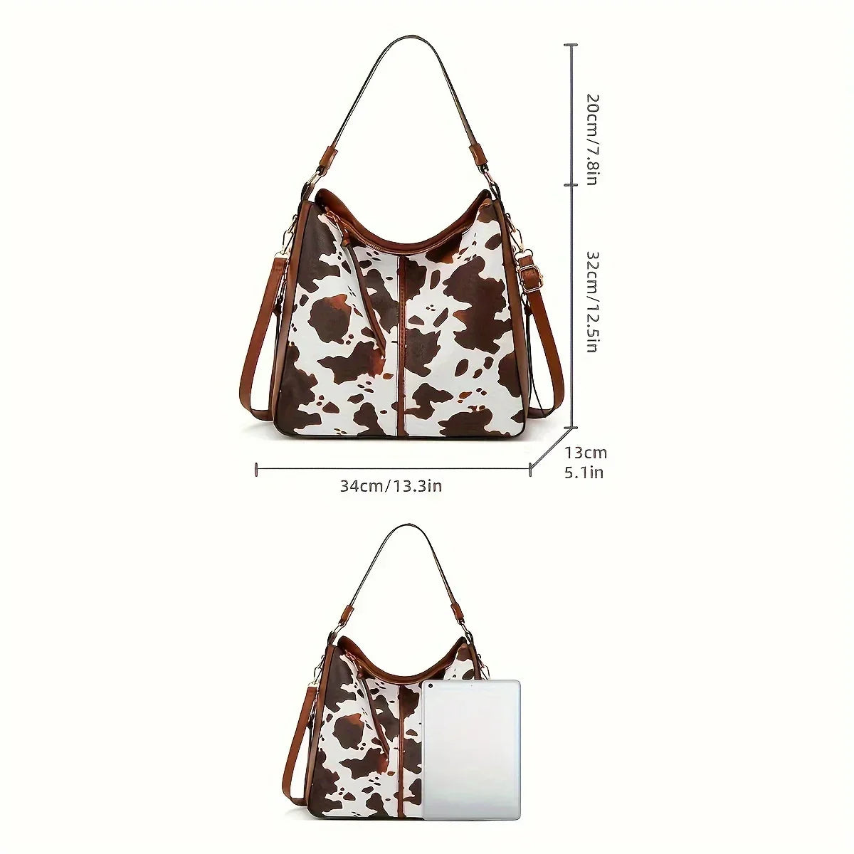Wildleder-Tote-Bag
