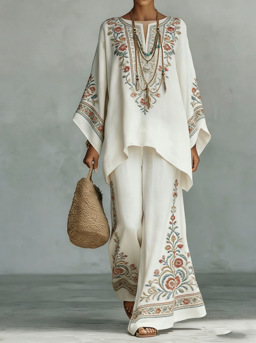Céline | Elegantes Leinen-Set aus zwei Teilen