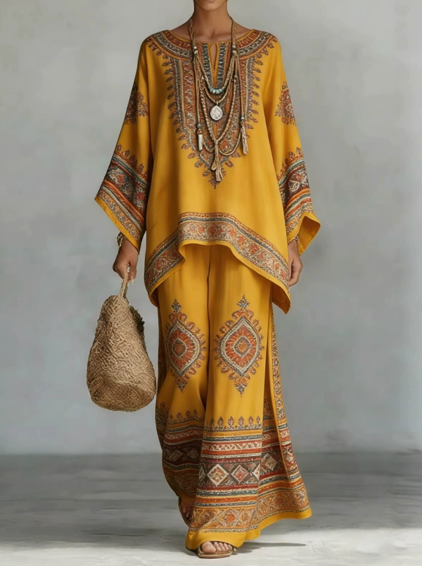 Céline | Elegantes Leinen-Set aus zwei Teilen