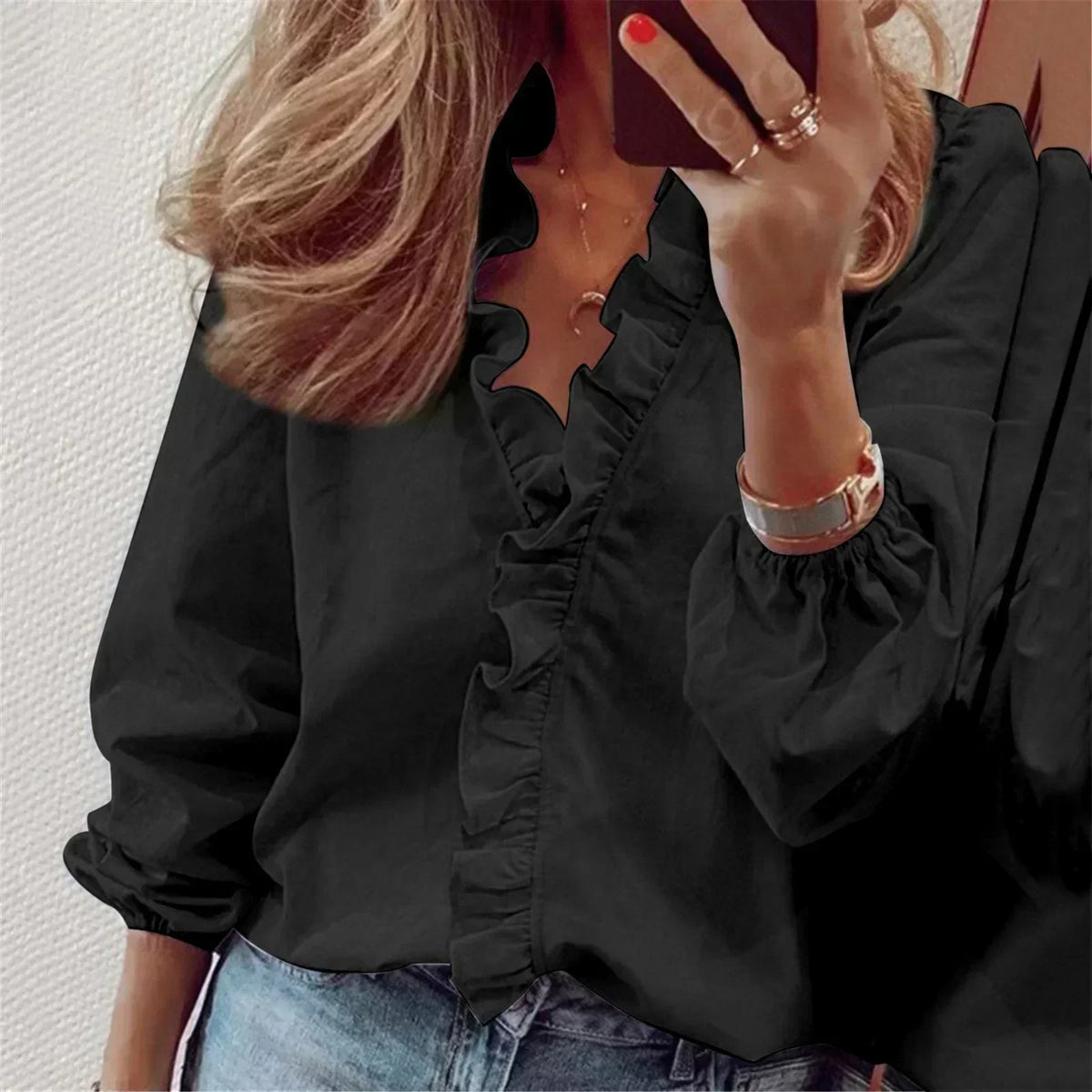 Maren | Elegante Bluse mit langen Ärmeln