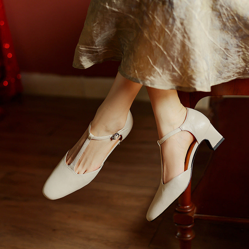 Talons T-Strap aus Leder Elowen