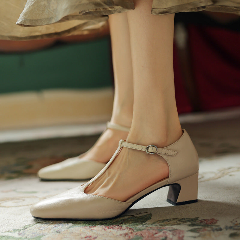 Talons T-Strap aus Leder Elowen