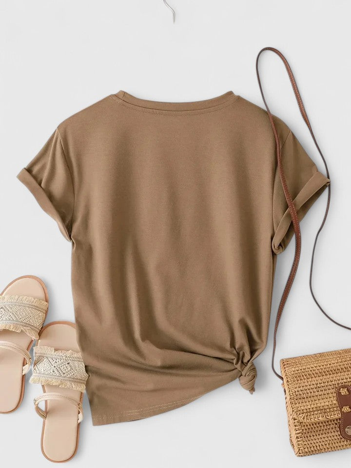 Jamie | Bequemes Kurzarm-T-Shirt.