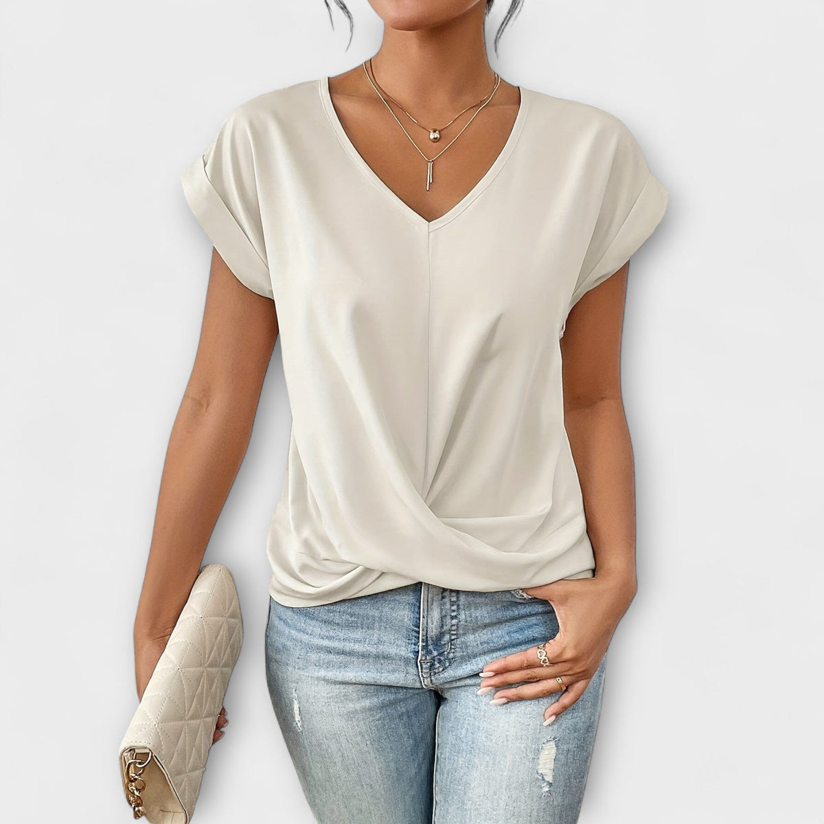 Jamie | Elegantes V-Ausschnitt-Top