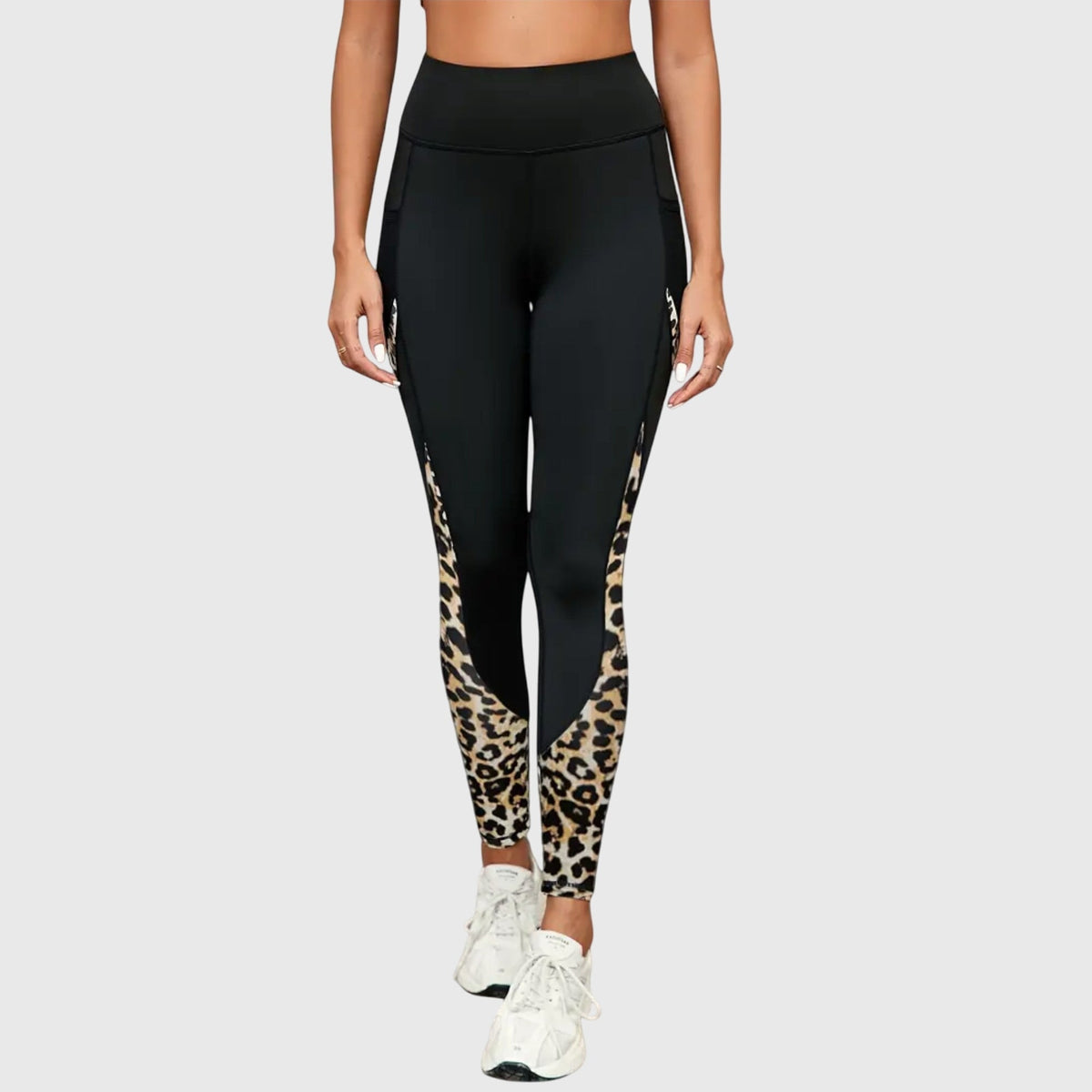 Anne | Hochtaillierte Sportleggings mit Leopardenmuster