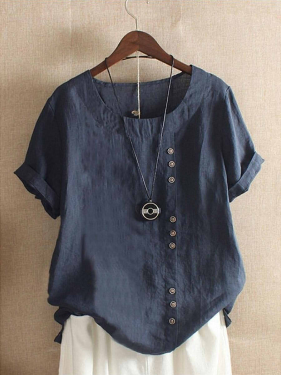 Luftige Bluse mit Knopfleiste