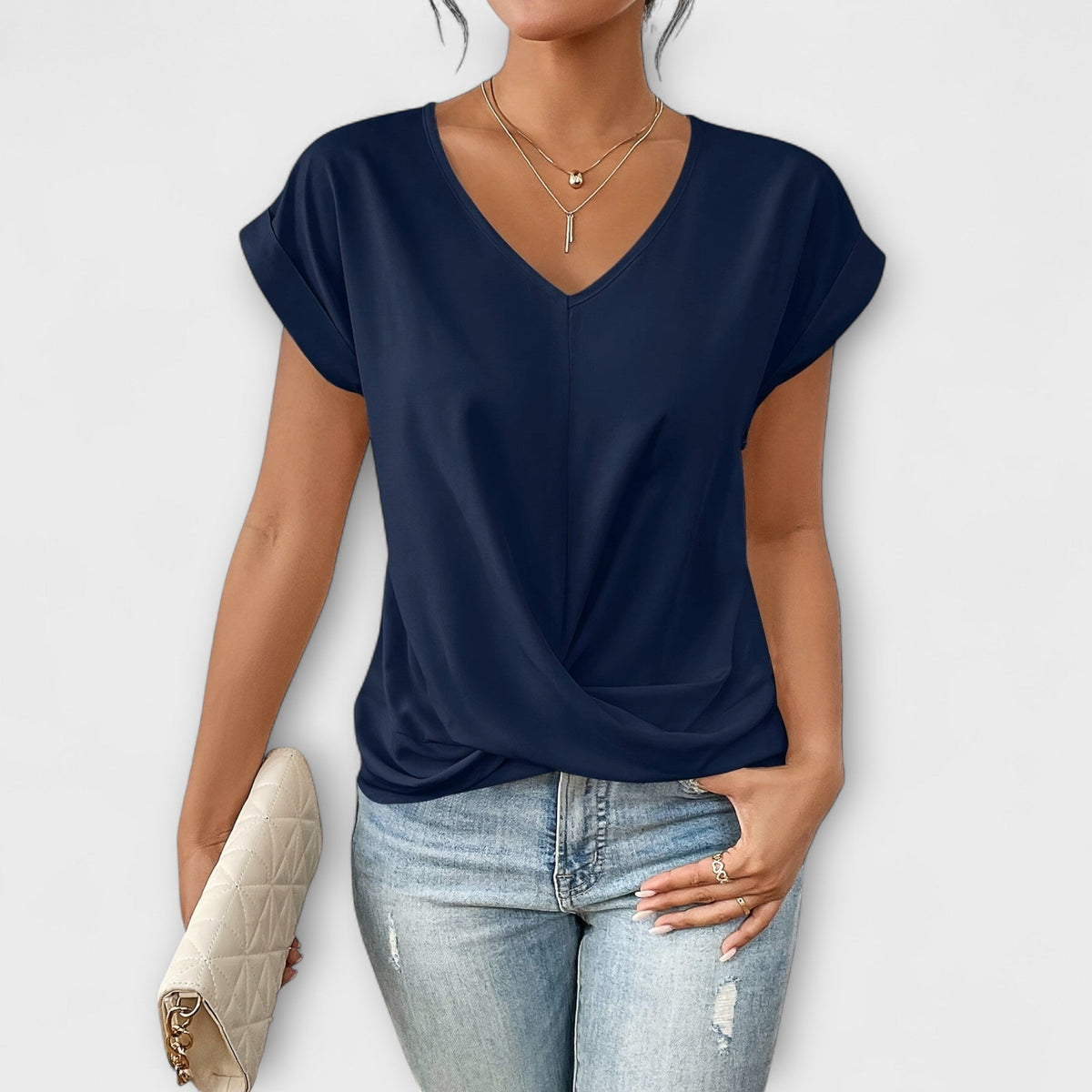Jamie | Elegantes V-Ausschnitt-Top