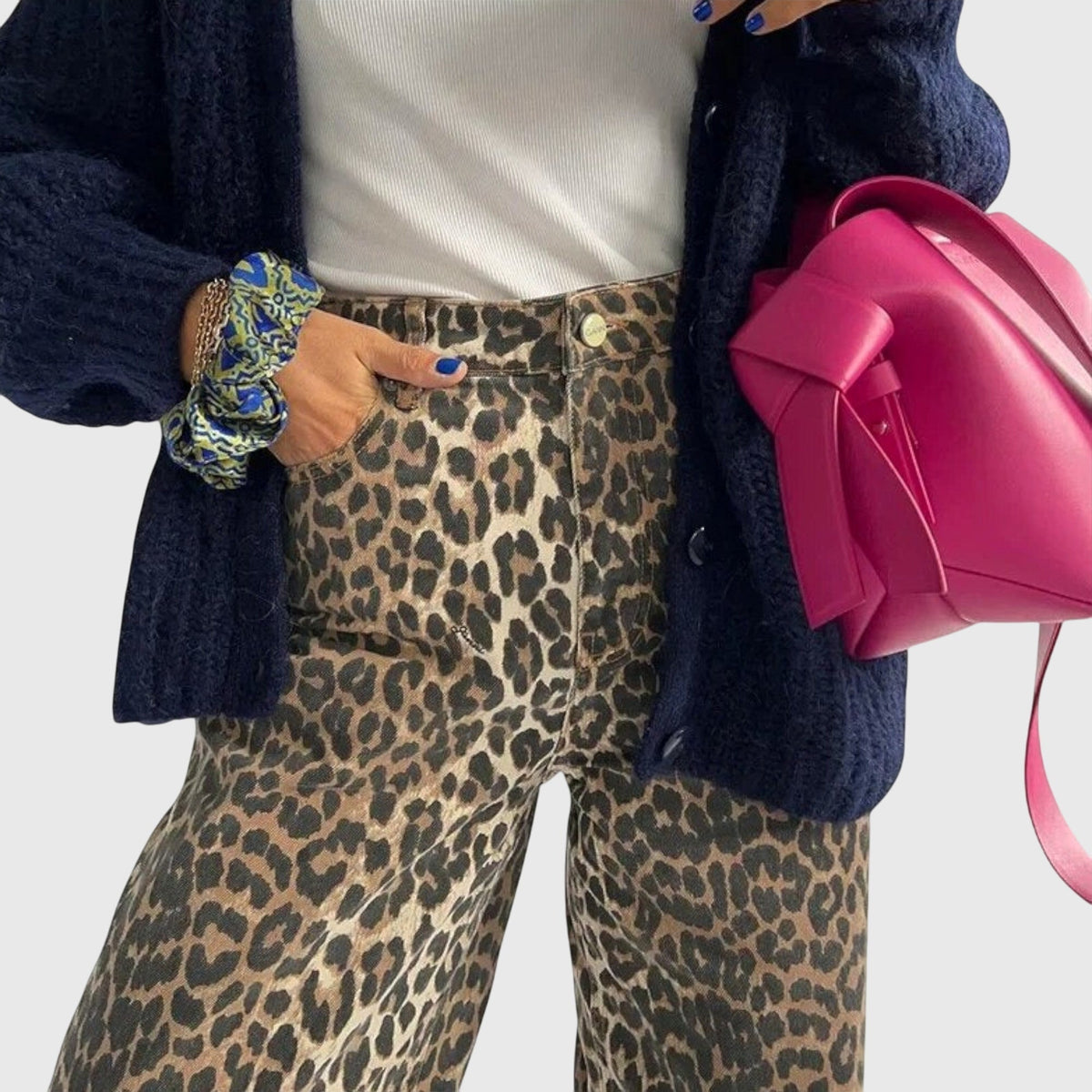 Deanna | Vintage Jeans mit Leopardenmuster