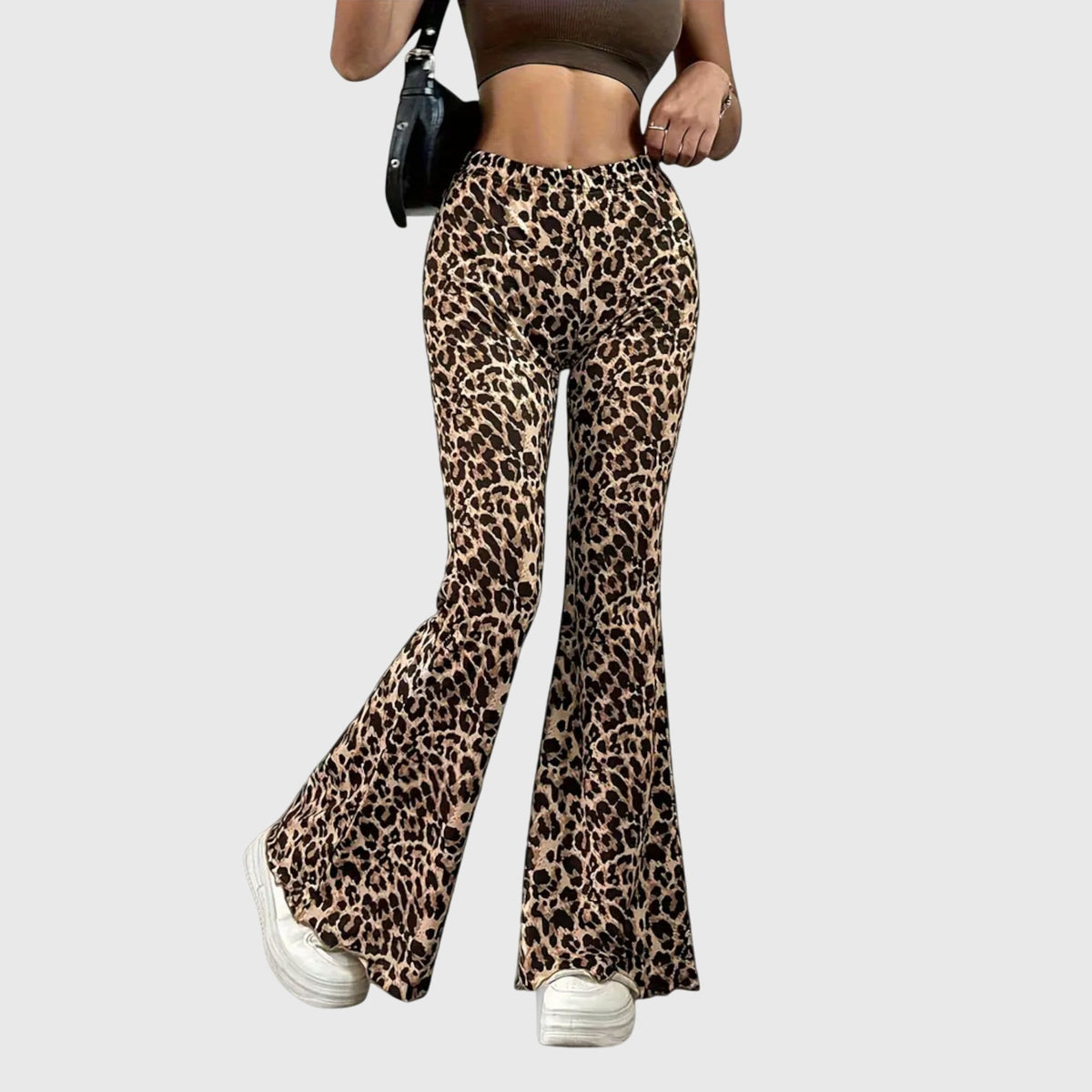 Sue | Bootcut-Hose mit Leopardenmuster