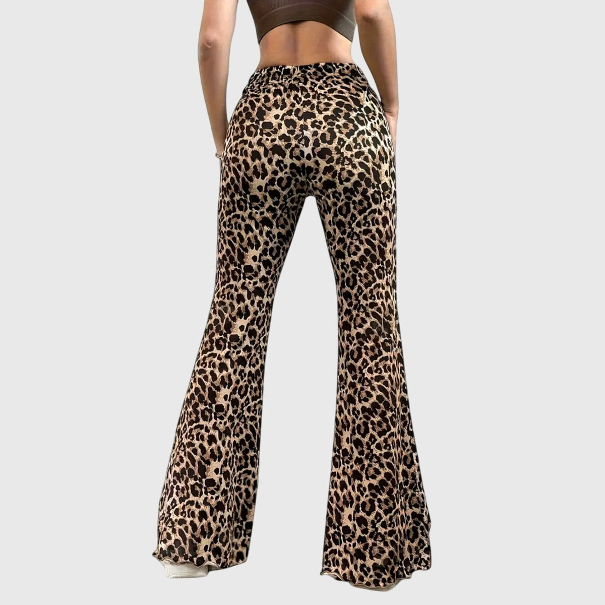 Sue | Bootcut-Hose mit Leopardenmuster