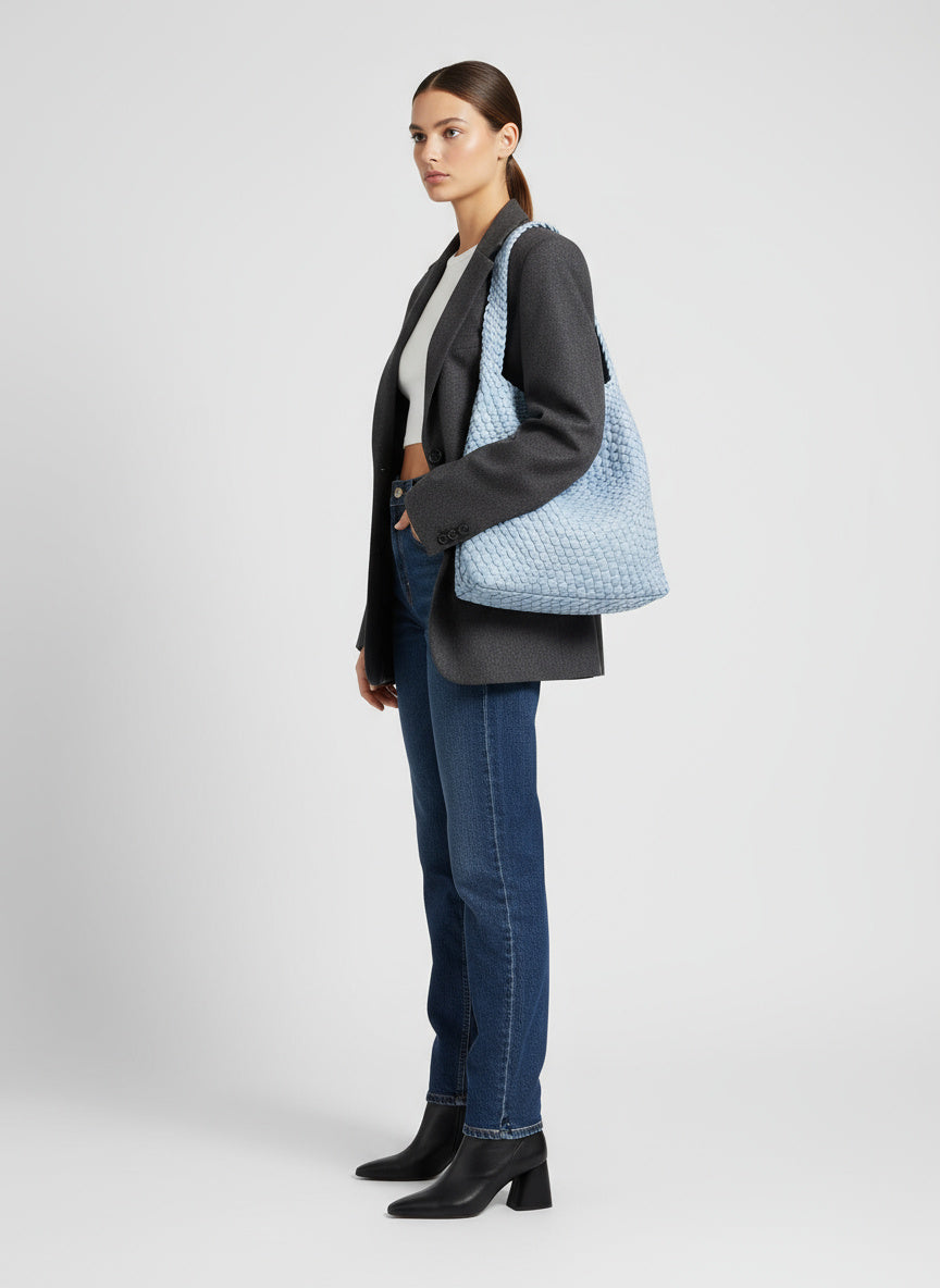 Elegante Geflochtene Hobo-Tasche