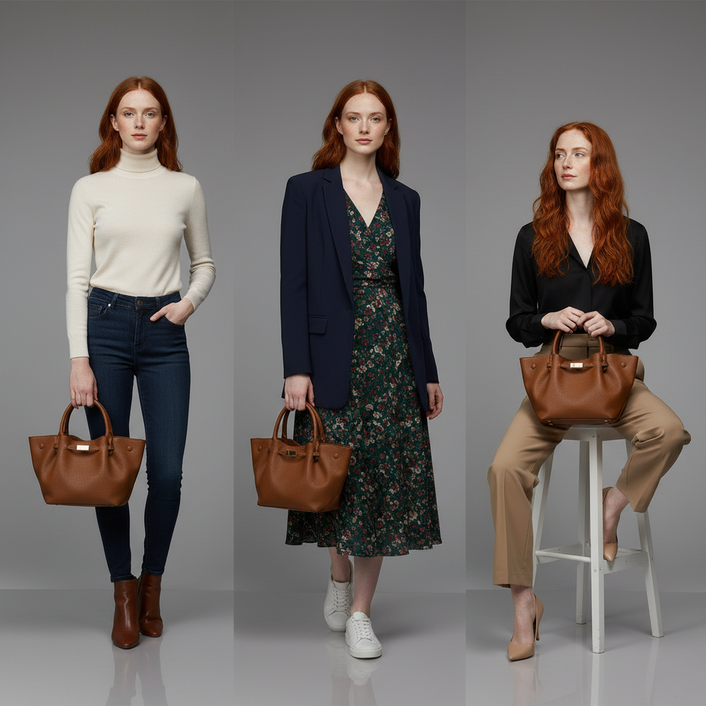 Harper Shopper mit Gürtel