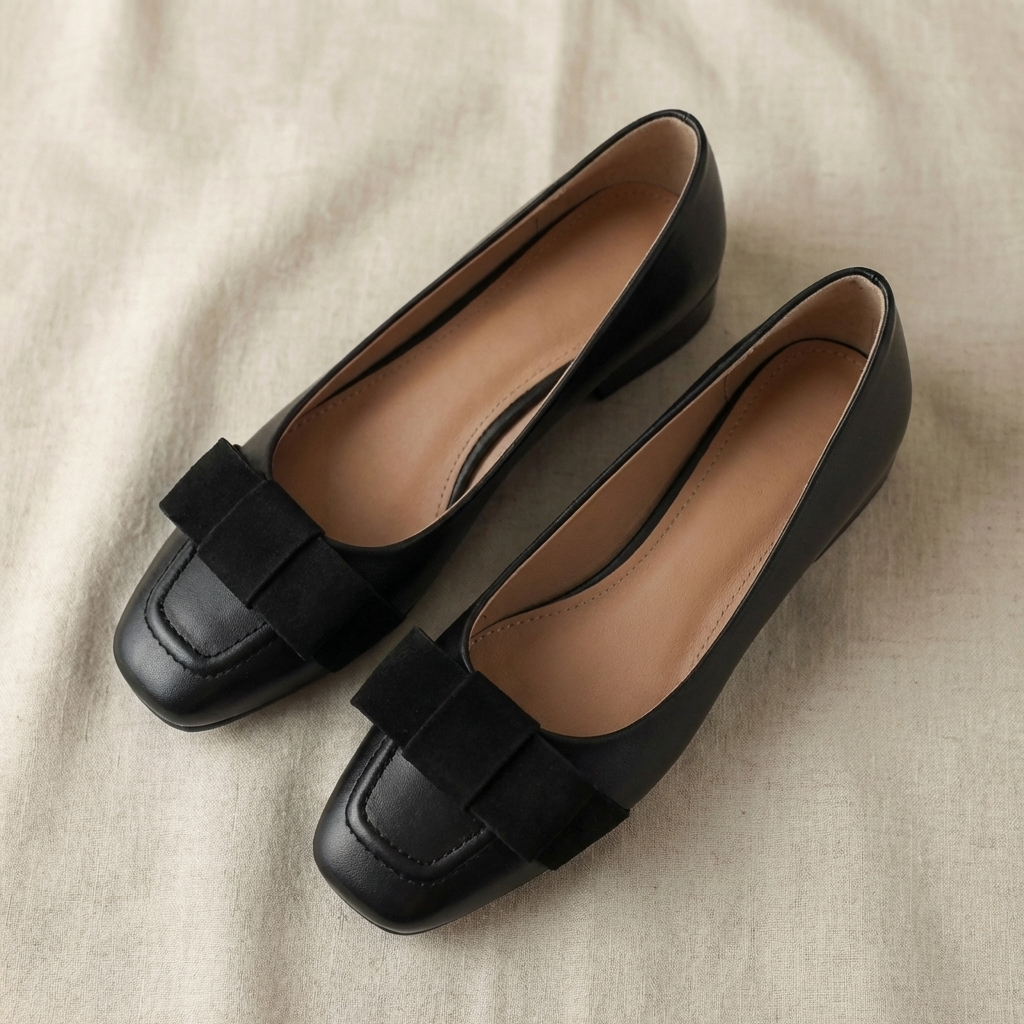 Ballerinas aus Leder Camille