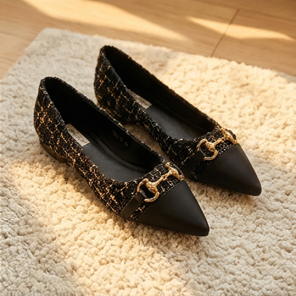 Ballerinas aus Tweed Verona