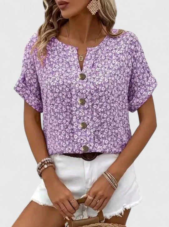 Jamie | Elegantes Blüten-Sommeroberteil