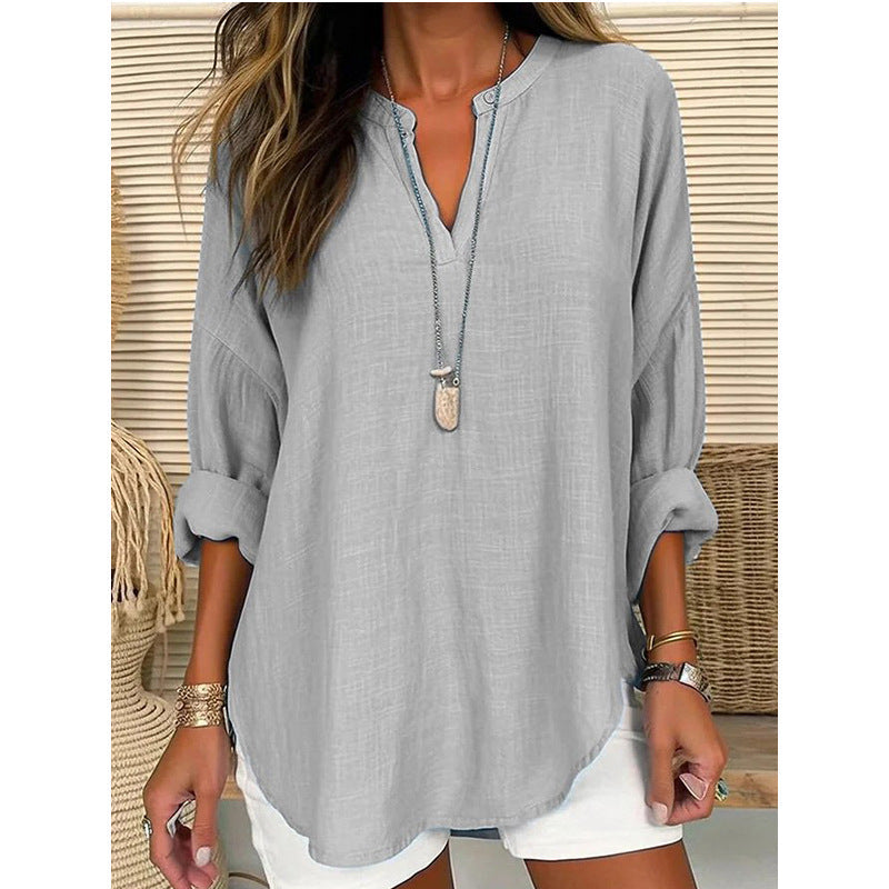 Moa | Bluse Chic V-Ausschnitt