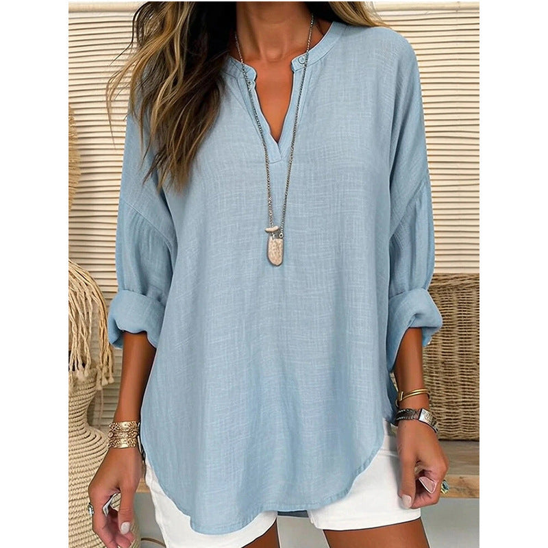 Moa | Bluse Chic V-Ausschnitt