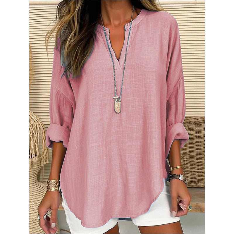 Moa | Bluse Chic V-Ausschnitt