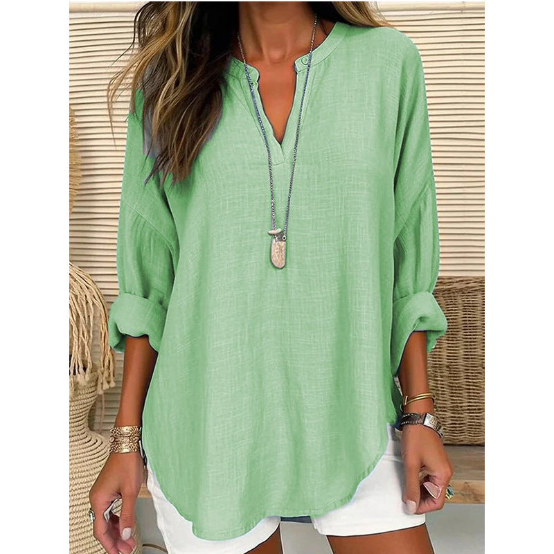 Moa | Bluse Chic V-Ausschnitt