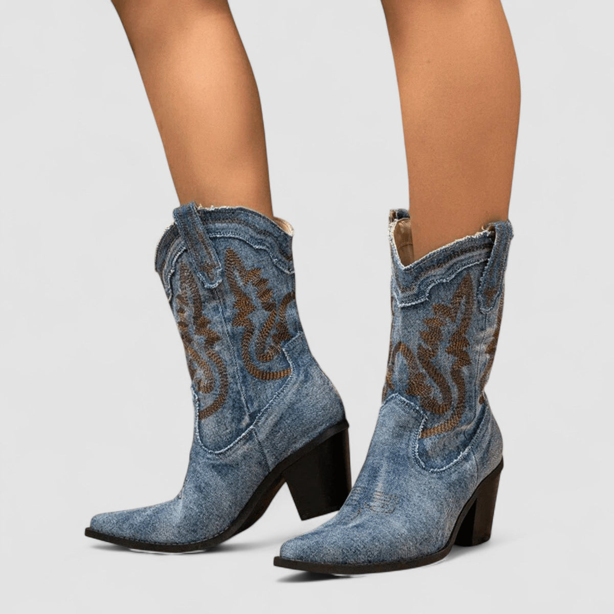 Selena – Orthopädische Denim-Stiefeletten