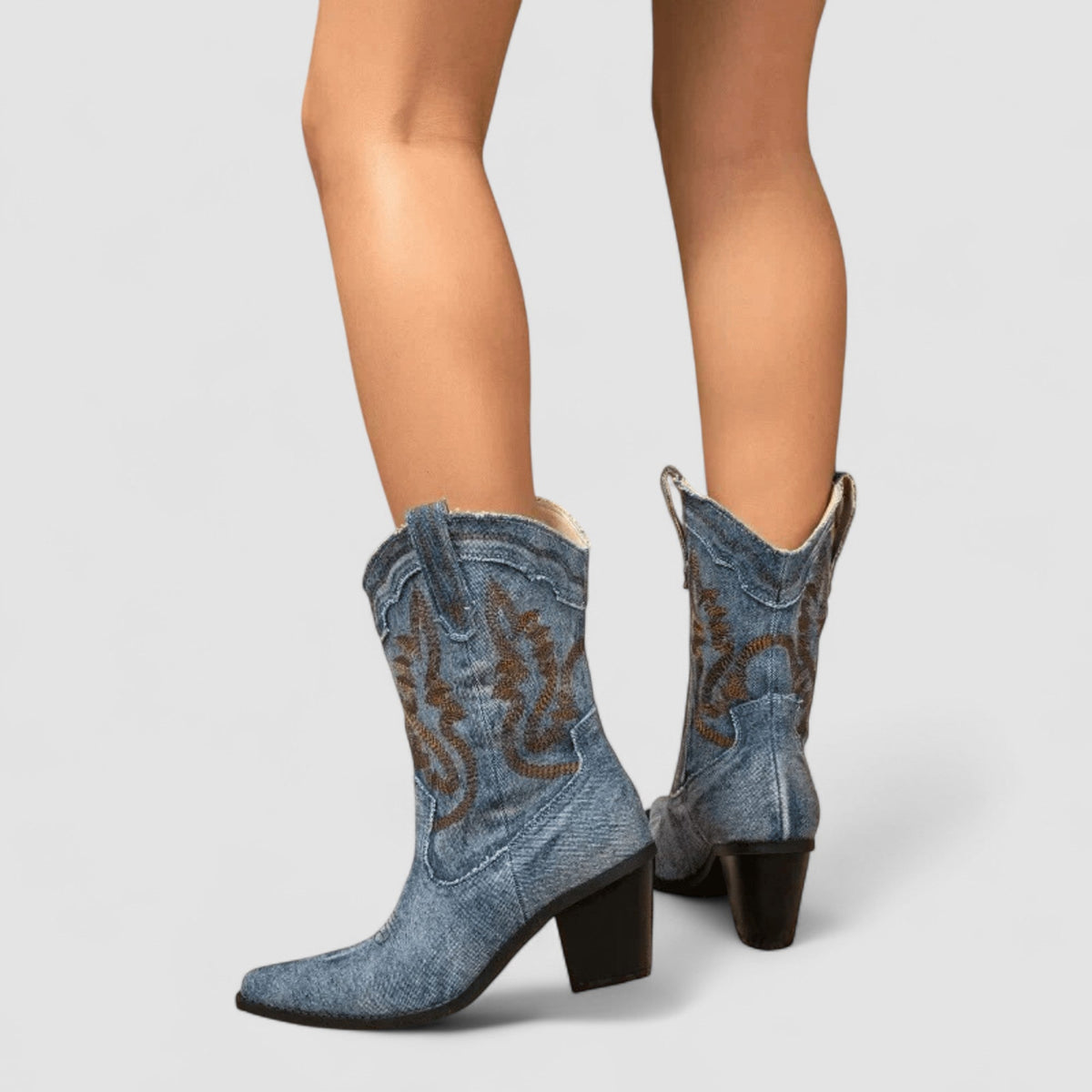 Selena – Orthopädische Denim-Stiefeletten