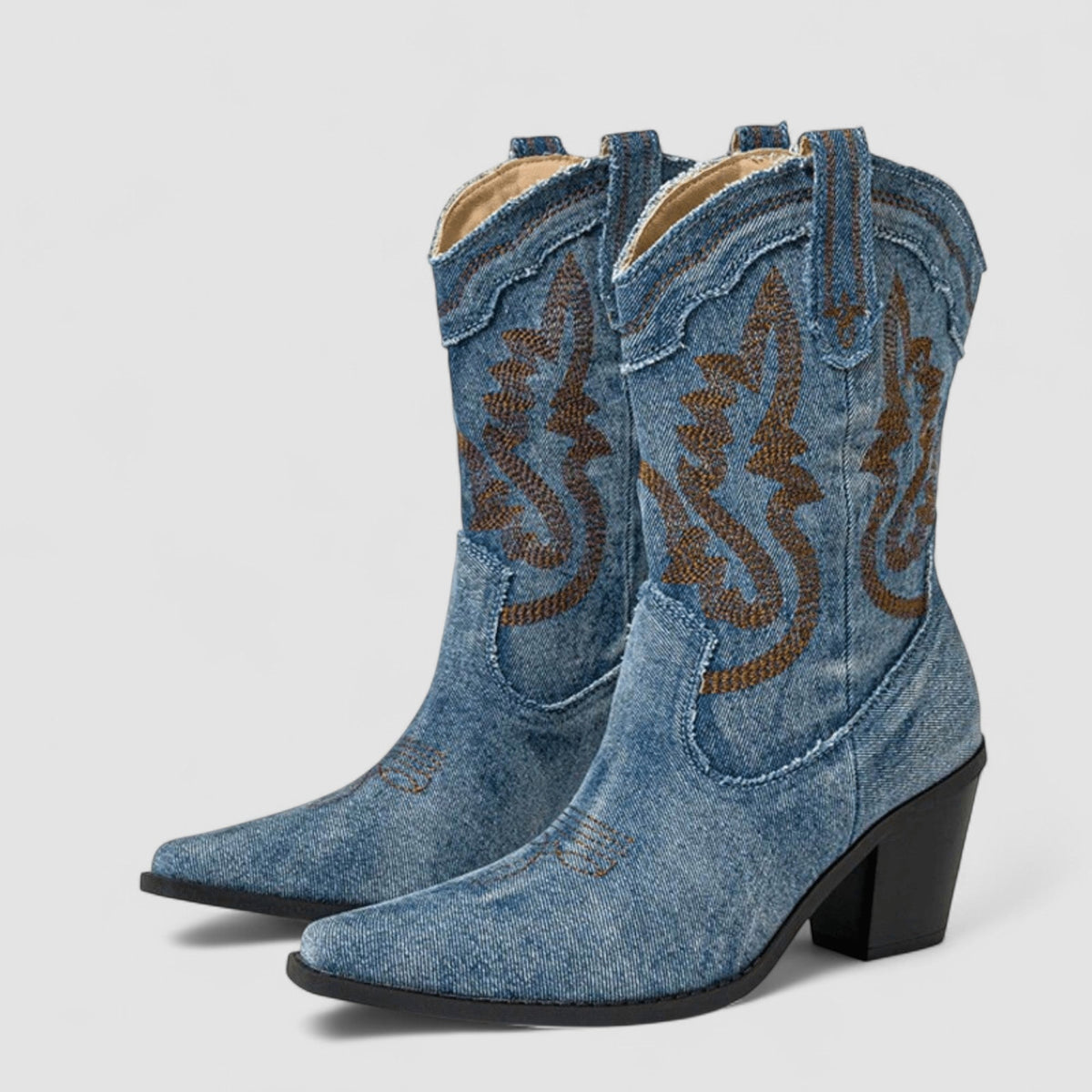 Selena – Orthopädische Denim-Stiefeletten