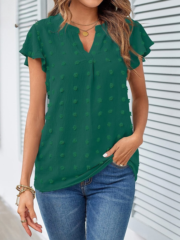 Kari | Bluse Chic im Patchwork mit Rüschen