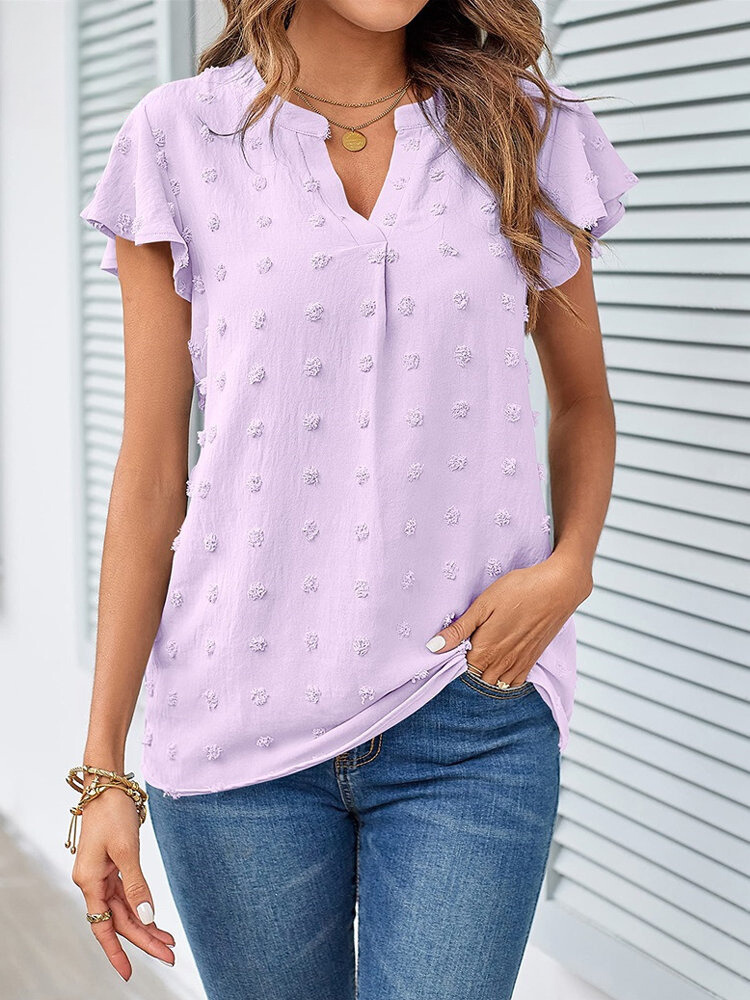 Kari | Bluse Chic im Patchwork mit Rüschen