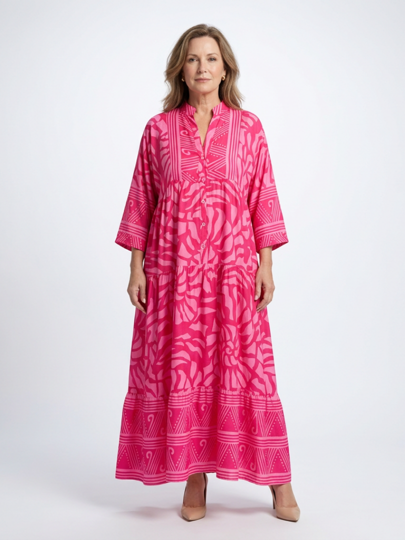 Marielle | Midi-Kleid mit Knöpfen