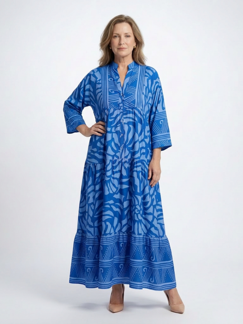 Marielle | Midi-Kleid mit Knöpfen