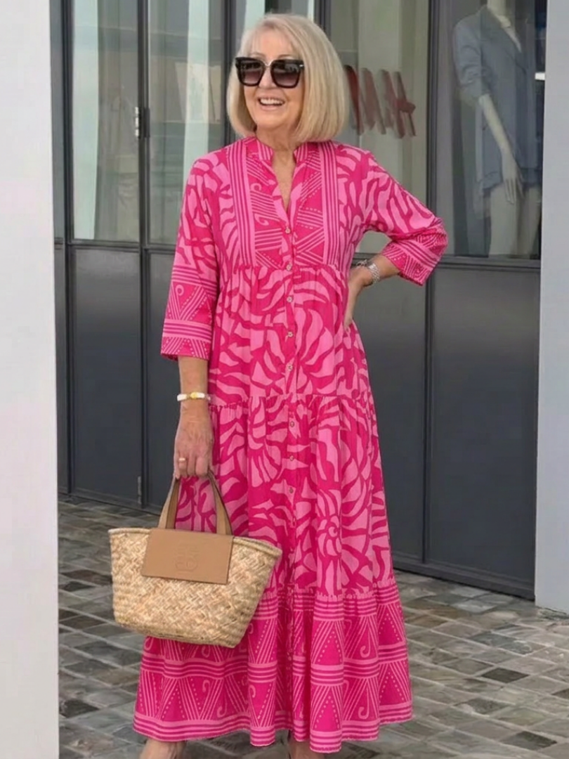 Marielle | Midi-Kleid mit Knöpfen